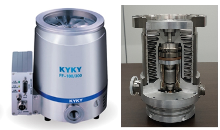 Изображение Турбомолекулярный насос FF160/700FE ISO-K: параметры и область использования. Контроль герметичности, герметичность, течеискание, течеискатель, вактрон, портативный течеискатель, поиск течей, ulvac, испытания на герметичность, ulvac heliot, утечка, контроль, течеискатель в аренду,