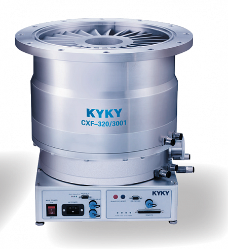 Фото Турбомолекулярный насос KYKY CXF-320/3001 на магнитном подвесе (2950 л/с, 1×10⁻⁸ Па). Течеискатели и вакуумные насосы. Датчики.